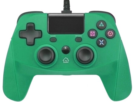 PS4 kabelový ovladač zelený
