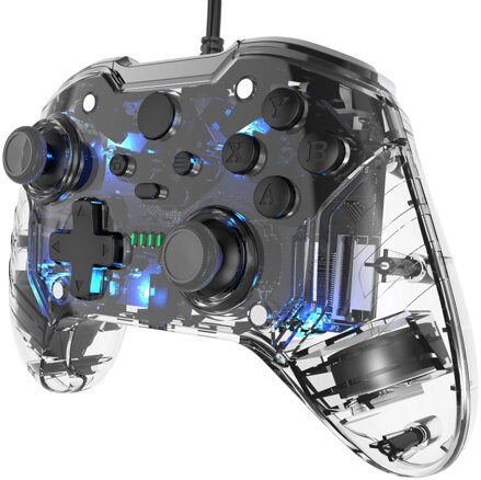 Kabelový ovladač Crystal pro xbox Series X/S