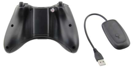 Bezdrátový ovladač XBOX 360 / PC 2,4 GHz černý