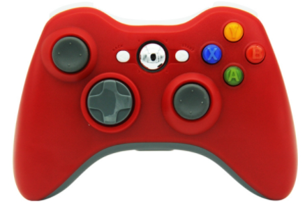 Bezdrátový ovladač XBOX 360 / PC 2,4 GHz červený