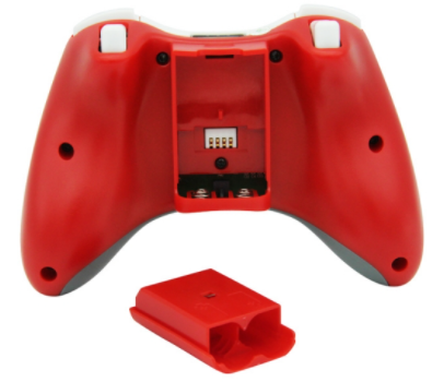 Bezdrátový ovladač XBOX 360 / PC 2,4 GHz červený