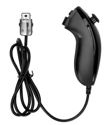 Wii Remote Controller + Nunchuck černý + motion + silikonový obal