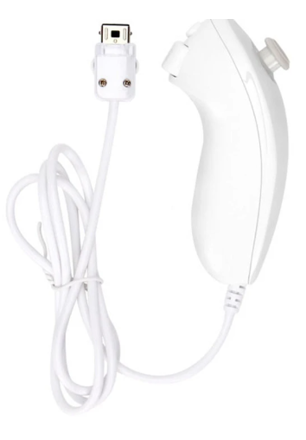 Wii Remote Controller + Nunchuck bílý + motion + silikonový obal