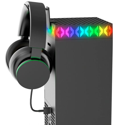 Xbox Series X chladič s RGB a držákem na sluchátka