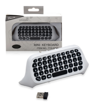 XBOX ONE 2.4 GHZ Bezdrátová klávesnice pro ovladač 