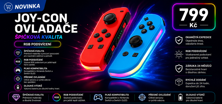 Nintendo Switch ovladače