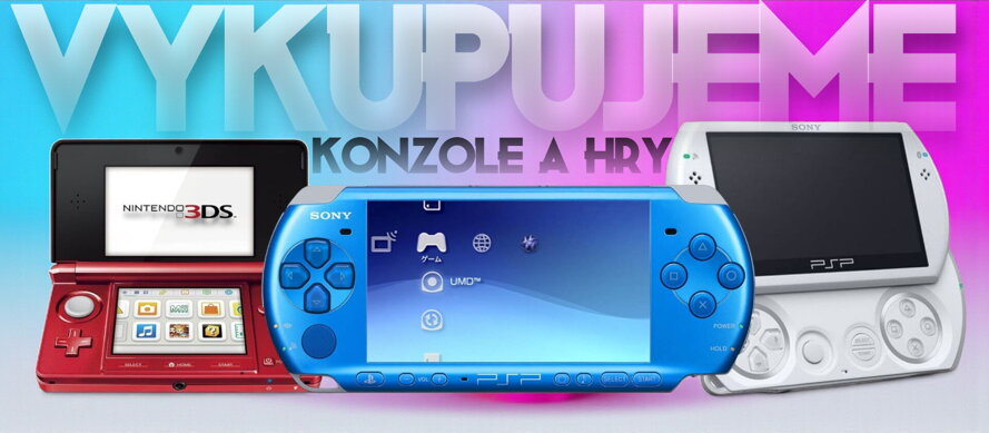 Výkup her, konzolí a příslušenství