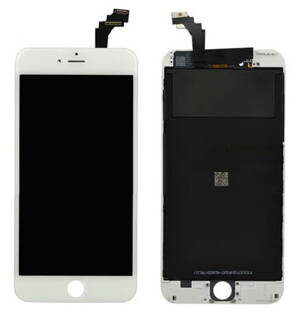 iPhone 6 Plus LCD displej s rámem a dotykem, bílý