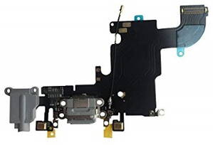 iPhone 6S nabíjecí konektor se sluchátkovým jackem a flexem, šedý