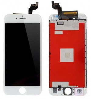 iPhone 6S LCD displej s rámem a dotykem, bílý