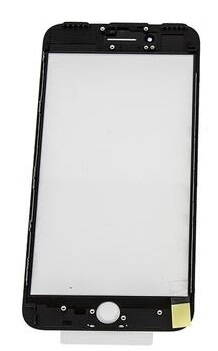 iPhone 7 čelní dotykové sklo s rámem a OCA lepící vrstvou PREMIUM - černé