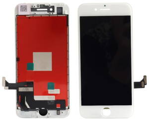 iPhone 7 LCD displej s rámem a dotykem, bílý, ORIGINAL