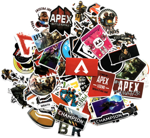 Sada 68ks nálepek Apex Legends