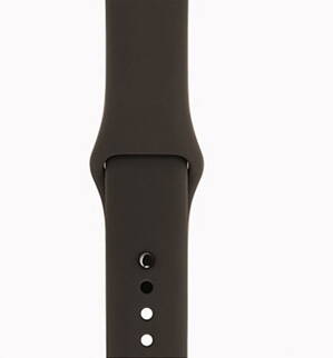 Tmavě hnedý silikonový řemínek pro iWatch 38mm