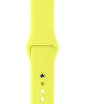 Zářivě žlutý silikonový řemínek pro iWatch 42mm