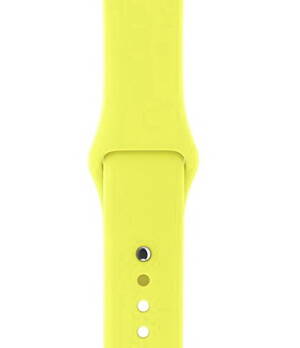 Zářivě žlutý silikonový řemínek pro iWatch 38mm