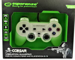 Corsair Gamepad Esperanza GX500 (PC/PS2/PS3) bílý