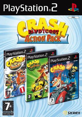 PS2 Crash bandicoot action pack