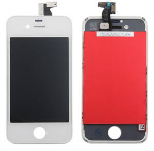 iPhone 4S kompletní čelní díl s LCD - bílý