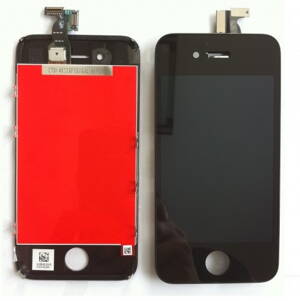 iPhone 4S kompletní čelní díl s LCD - černý