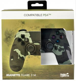 Ovladač PS4 kabelový ARMY CAMO