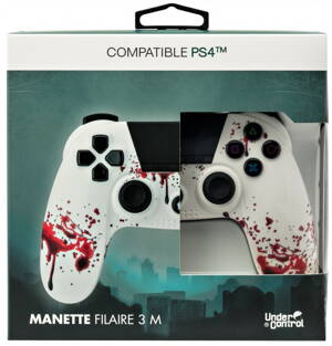 Ovladač PS4 kabelový ZOMBIE