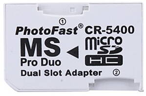 PhotoFast CR-5400 PRO DUO adaptér pro PSP konzole