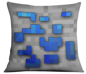 Povlak na polštář Minecraft Lapis ore 45x45