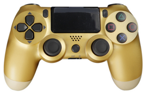 PS4 bezdrátový ovladač matný zlatý