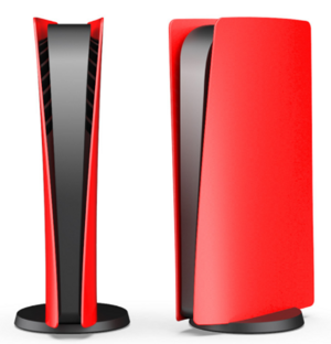 PS5 COLOR kryt konzole - červený (digital version)