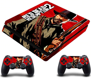 PS4 Slim polep Red Dead Redemption 2 V2