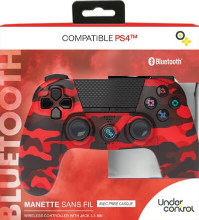 Ovladač PS4 bezdrátový CAMO Red Alert