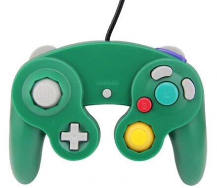 Gamecube ovladač zelený