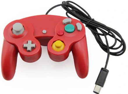 Gamecube ovladač červený