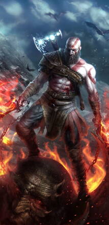 Plakát God of War Kratos HQ lesk