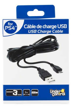 PS4 Nabíjecí kabel ovladače 300cm