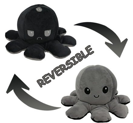 Oboustranná chobotnice - černo-šedá