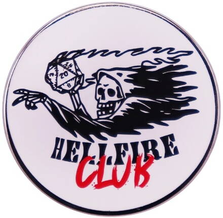 Odznak Hellfire Club skull 