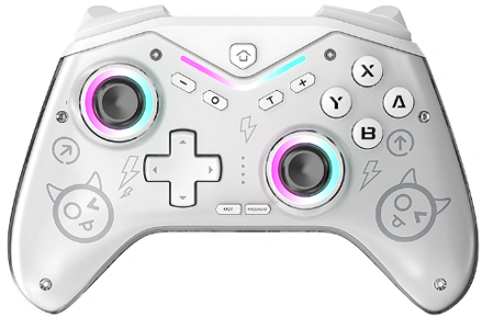 Ovladač Nintendo Switch bezdrátový bílý cat