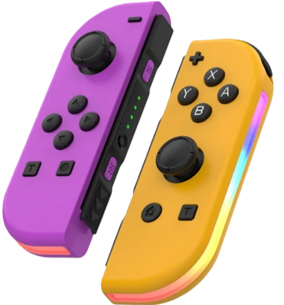 Nintendo Switch Joy-Con ovladač RGB Fialovo-oranžový