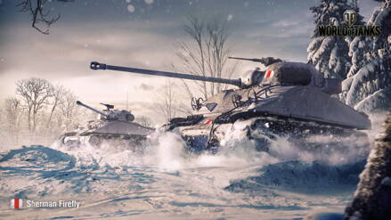 Plakát World of Tanks Sherman Firefly HQ lesk 