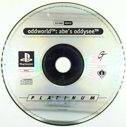 PS1 Oddworld: Abe's Oddysee bez obalu