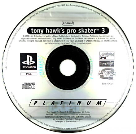PS1 Tony Hawk's Pro Skater 3