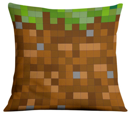 Povlak na polštář Minecraft Grass block 45x45