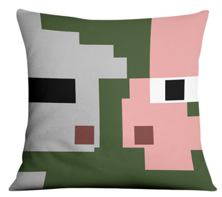 Povlak na polštář Minecraft Zombie Pig 45x45