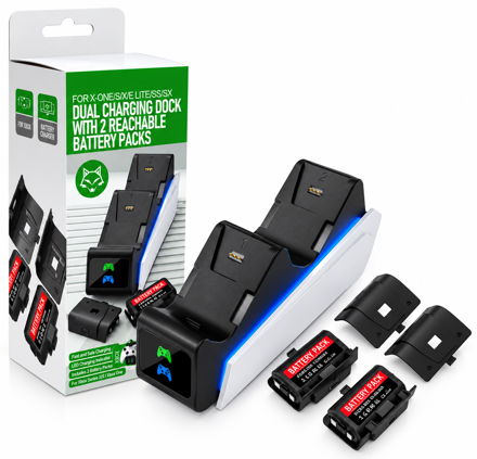 Nabíjecí stanice pro ovladače Xbox One/S/Elite/SS/SX