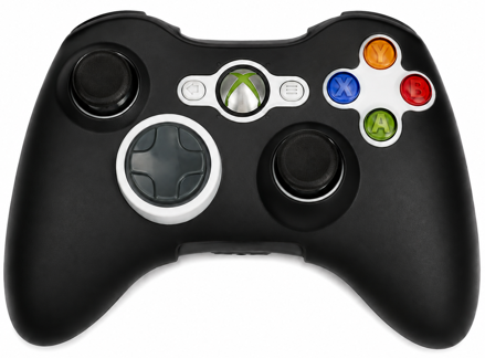 XBOX 360 Silikonový obal ovladače černý
