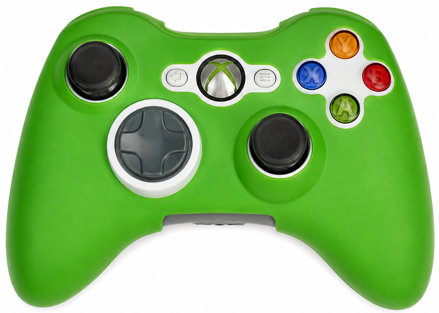 XBOX 360 Silikonový obal ovladače zelený