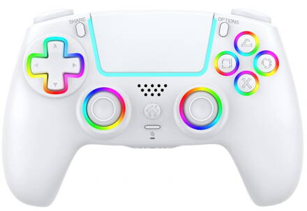 PS4 bezdrátový ovladač Elite bílý s RGB podsvícením