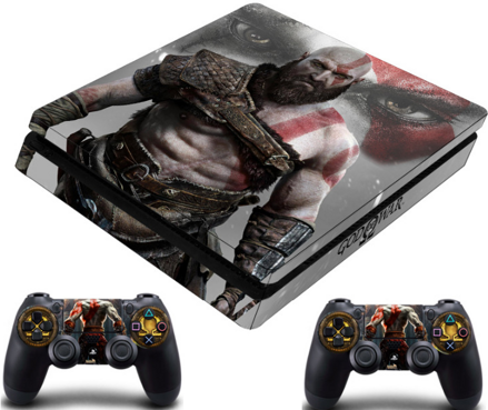 PS4 Slim polep GOW